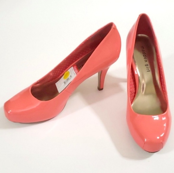 Madden Girl Shoes - 《Madden Girl》Coral Heels Sz 9 Glosdy Round Toe